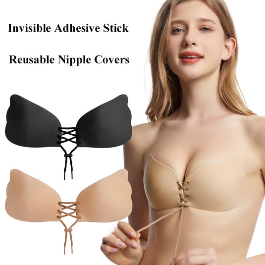 Large Size Strapless Adhesive Sticky Push Up Bras For Women 1