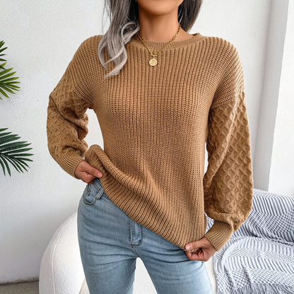 Women’s Lantern Sleeve Knit Sweater