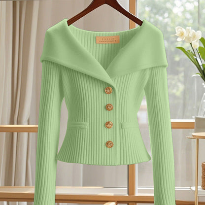 New Long Sleeve Knitwear Jacket for Autumn and Winter1