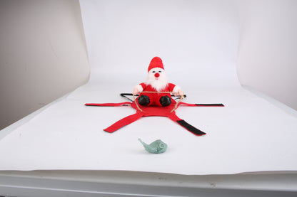 S-M-L-XL Options -- 1Pc Pet Christmas Costumes Red Winter Coat For Dog Riding Santa Claus With Bell Clothes New Year Outfit Cosplay Costumes Party Dress Up For Cats