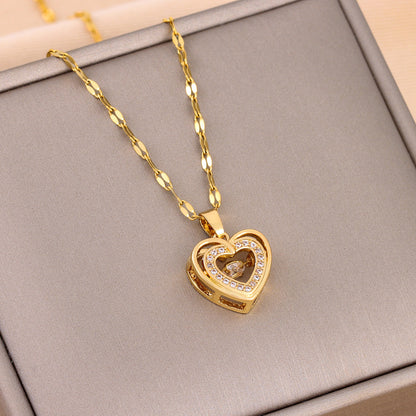 Valentines Day Gift Double-layer Smart Love Pendant 1