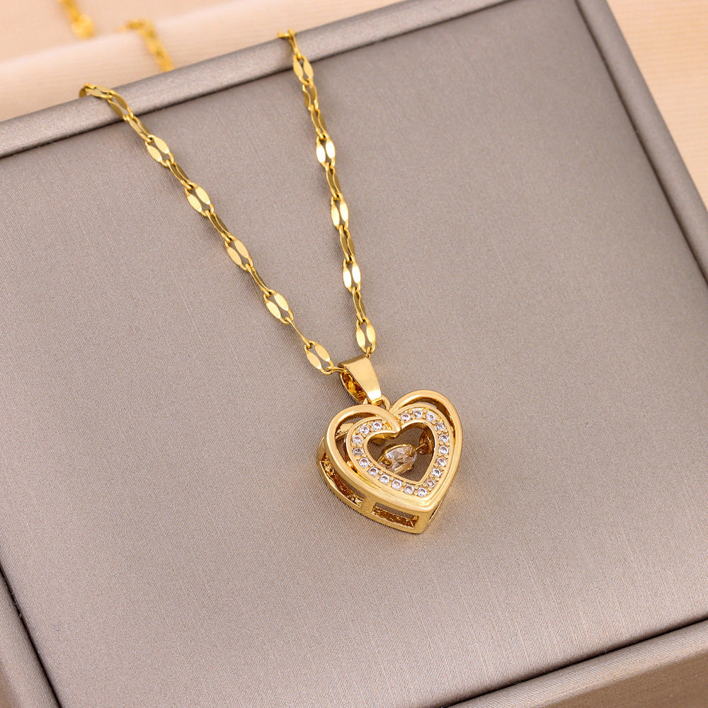 Valentines Day Gift Double-layer Smart Love Pendant 6