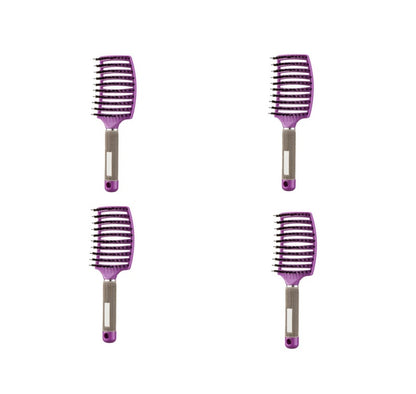 Women Hair Scalp Massage Comb Bristle Nylon Hairbrush55
