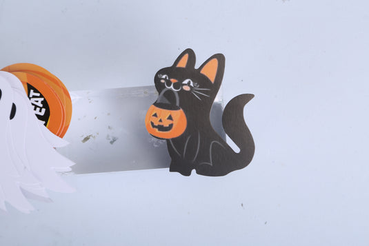 Set Of 25Pcs Halloween Party Striped Decorative Straws Disposable Drinking Straws Paper Straw Decor Happy Halloween Ghost Lantern Black Cat Halloween Party Supplies