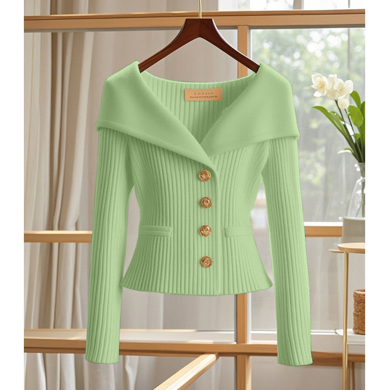 New Long Sleeve Knitwear Jacket for Autumn and Winter10