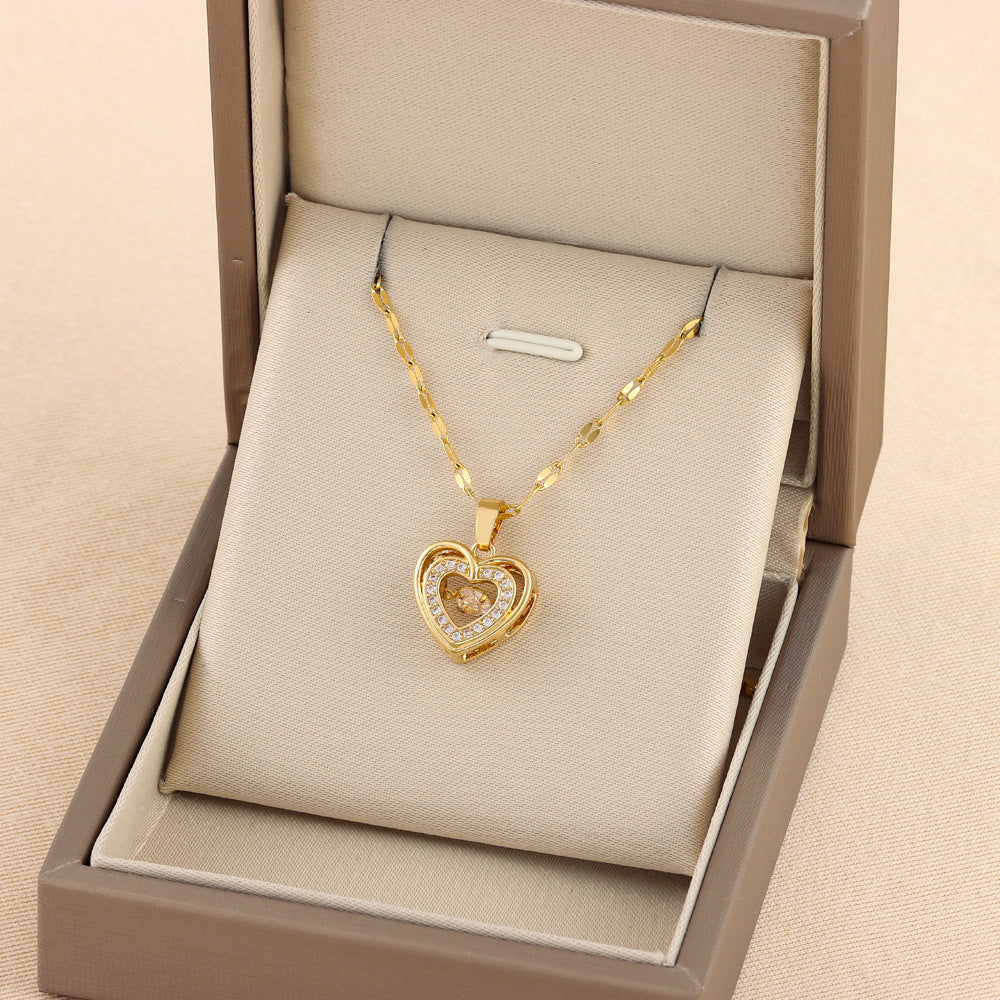 Valentines Day Gift Double-layer Smart Love Pendant 2