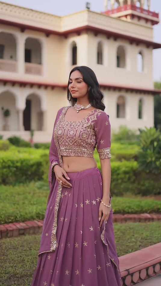 Embroidered Lehenga Choli with Dupatta  Festive & Wedding Wear video